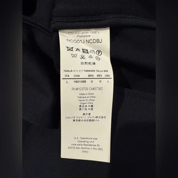 Armani Collezioni Men's Stand Collar Knit Jacket in Dk Navy, L